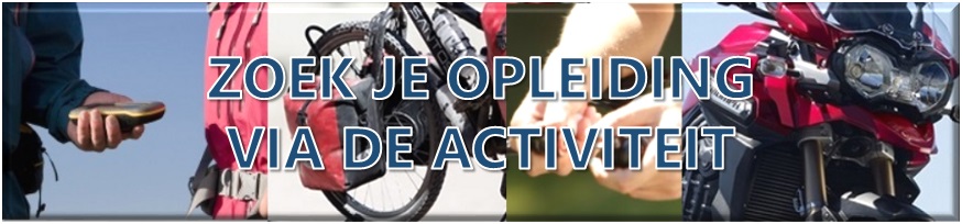 Kies je opleiding aan de hand van de activiteit die je wil doen met je Garmin GPS