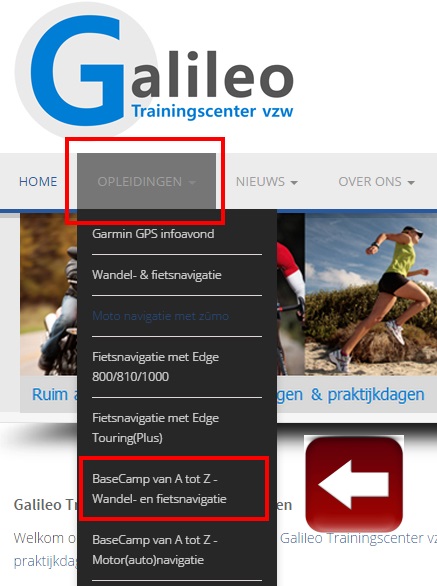 GPS-opleiding bestellen: Stap 1 (Galileo-tc)